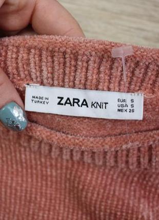 Велюровый свитер , плюшевый свитер от zara3 фото