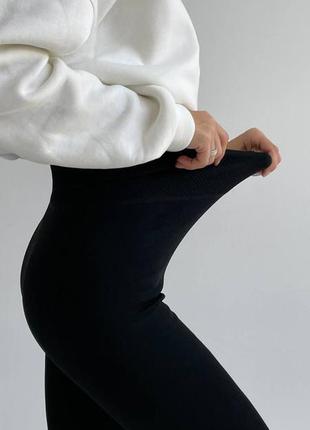 Теплые термо лосины с начесом9 фото