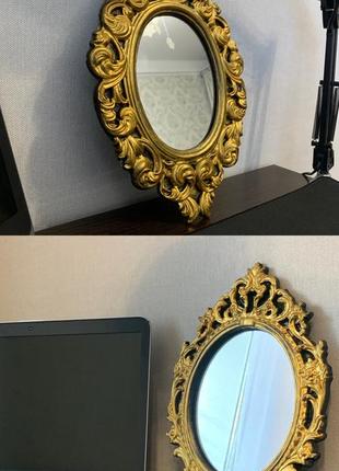 Антиквариат рококо зеркала фигурное зеркало бароко с узорами рамка в викторианском стиле фотосесія подарунок реквізит фотосессия подарок реквизит