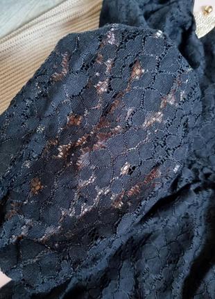 Ажурне чорне платтячко з відкритою спинкою від na-kd 🖤6 фото