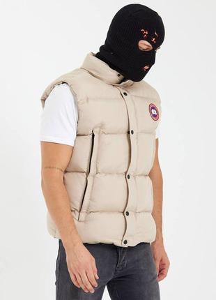 Чоловіча молочна жилетка canada goose