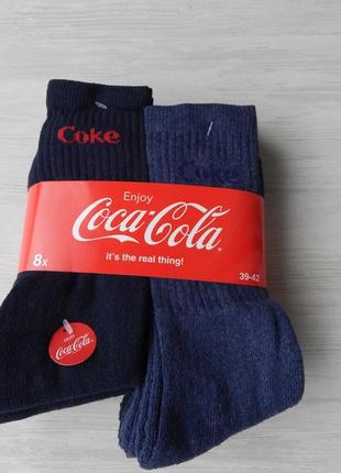 8 пар. теплі чоловічі шкарпетки coca-cola махрові. 39-42р