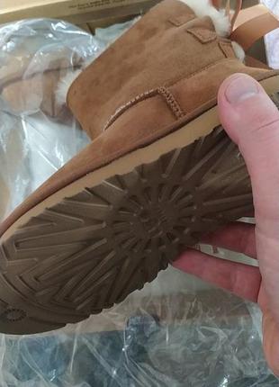 Угги с лентами бантами original ugg bailey bow chestnut | угги боли бов зимние женские5 фото