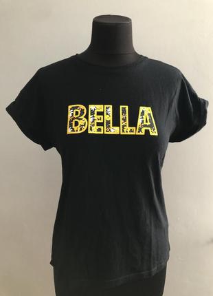 Футболка чорна bella1 фото