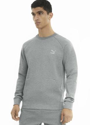 Світшот puma essentials small logo crew neck sweatshirt tech fleece