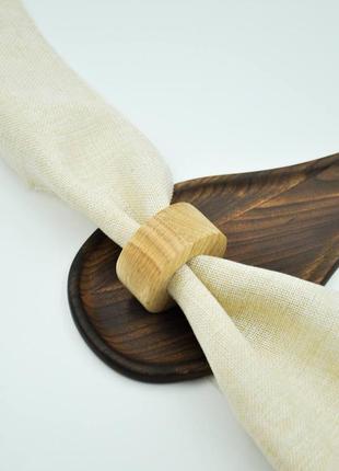 Кільце для серветок/ дерев‘яне кільце для сервірування столу/ тримач для серветки5 фото