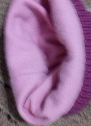 Шапка жіноча в'язана зимова на флісі2 фото