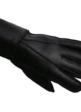 Натуральные кожаные перчатки на натуральной овчине меховые кожаные перчатки дубленка корея1 фото