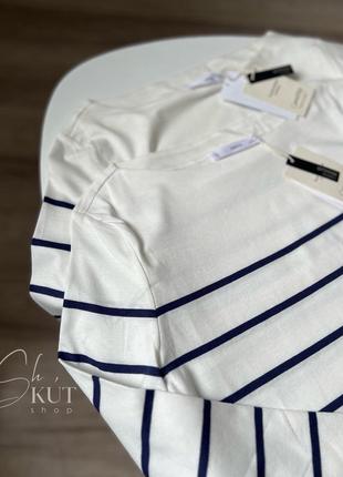 Лонгслів mango s, m у синю смужку