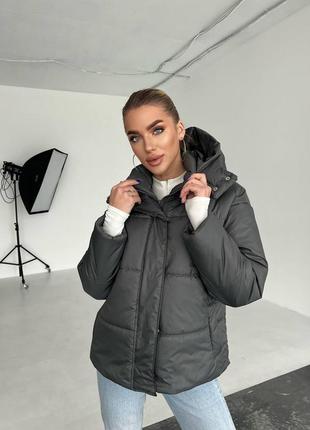 Зимняя куртка oversize❄до -30⁰с❄ на утеплителе силикон 200