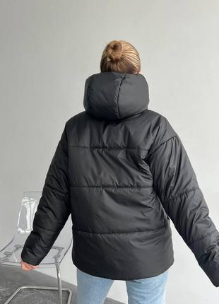 Зимняя куртка oversize❄до -30⁰с❄ на утеплителе силикон 2004 фото