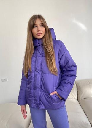 Зимняя куртка oversize❄до -30⁰с❄ на утеплителе силикон 200