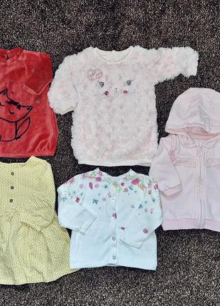 Пакет речей кофта туніка плаття на 3-6 міс.