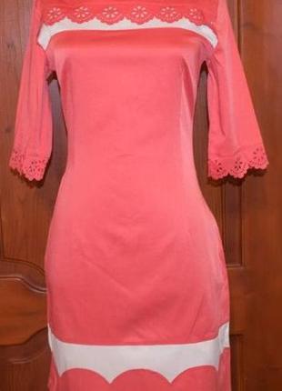 Стильна рожева сукня р38 defile lux нова бірки