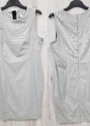 Серое класическое платье h&m 14.xl2 фото