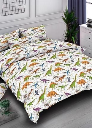 Дитяча постільна білизна "динозаври" зі щільноі бязі, всі розміри. пошиття.