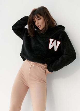 Крутейший плюшевый меховой худи с капюшоном турция