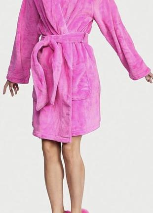 Плюшевий халат victoria's secret short cozy robe2 фото