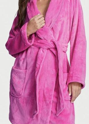 Плюшевий халат victoria's secret short cozy robe3 фото