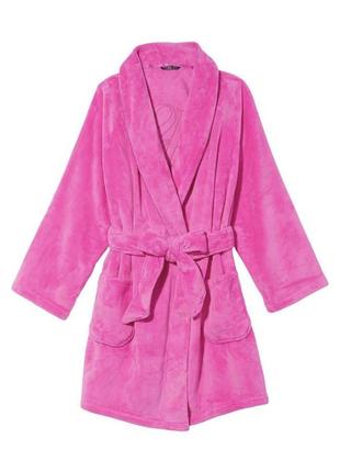 Плюшевий халат victoria's secret short cozy robe
