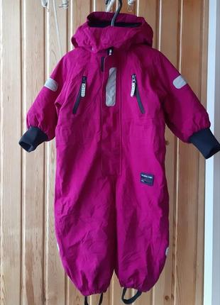 Детский термо комбинезон зимний мембранный на флисе водонепроницаем как reima tec lenne дождевик