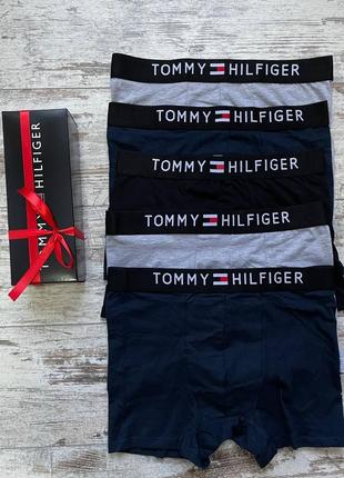 Подарунковий набір чоловічих боксерів tommy hilfiger серії steel преміальної якості!