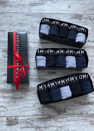 Подарунковий набір чоловічих боксерів tommy hilfiger серії steel преміальної якості!2 фото