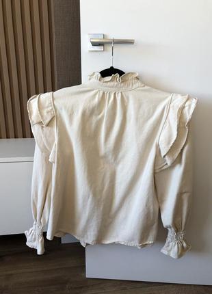 Шикарна молочна рубашечка 🤍2 фото
