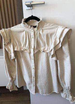 Шикарна молочна рубашечка 🤍8 фото