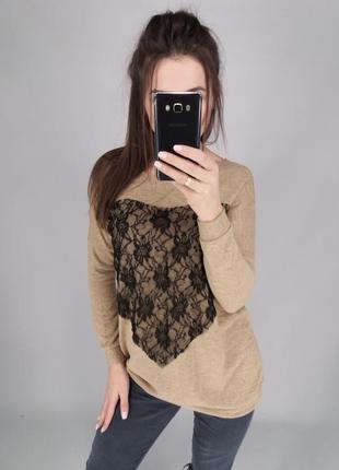 Туніка светр з ажурним серцем 4