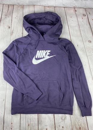 Женская спортивная толстовка худи свитшот кофта фиолетовий найк nike w nsw essntl flc gx hoodie2 фото