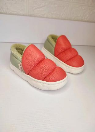 Тапочки домашні м'які екошкіра