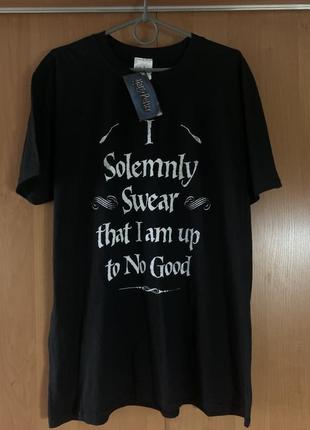 Классная футболка оверсайз harry potter унисекс