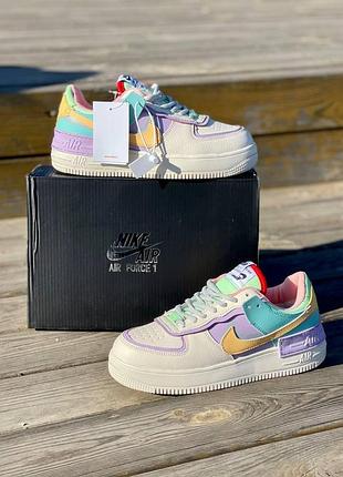 Жіночі кросівки зимові ❄️ nike air force shadow pale ivory