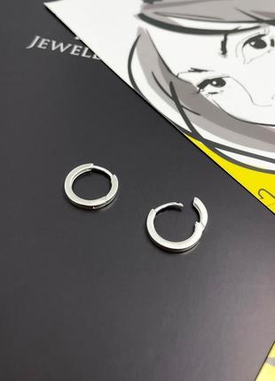 Сережки срібло 925 кульчики срібні ріккі имп 20447