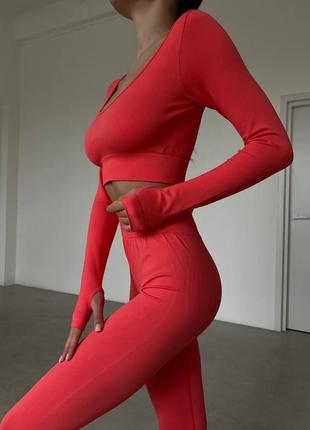 Яскравий фітнес костюм для занятьспортом арт 1717 1
