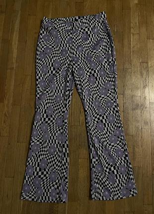 Штани кльош на високій посадці