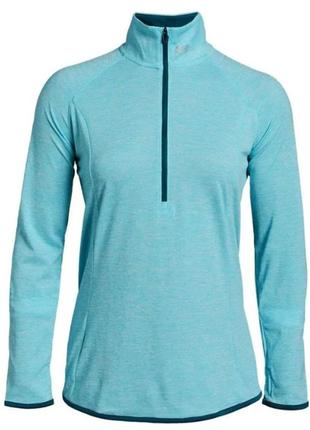 Лонгслив кофта реглан беговая термо спортивная женская under armour microthread 1/2 zip womens top3 фото