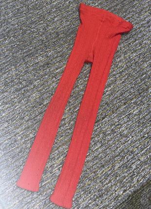 Красные тёплые шерстяные гамаши производство ссср xs s6 фото