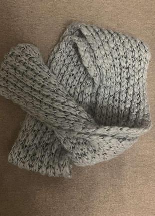 Тёплый вязаний шарф зима ❄️