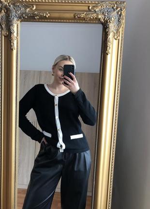 Кардиган з бавовни в стилі chanel