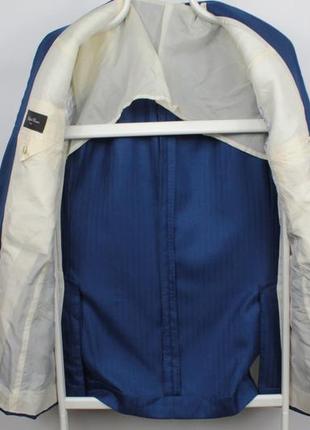 Італійський люкс піджак raffaele caruso loro piana cashmere/silk blue blazer6 фото