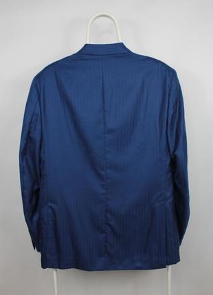 Італійський люкс піджак raffaele caruso loro piana cashmere/silk blue blazer5 фото
