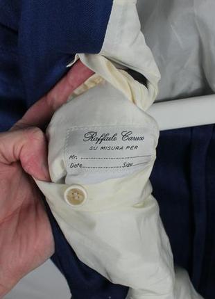 Італійський люкс піджак raffaele caruso loro piana cashmere/silk blue blazer8 фото