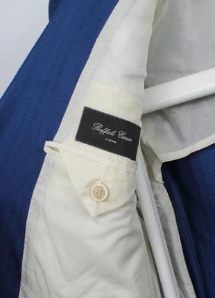 Італійський люкс піджак raffaele caruso loro piana cashmere/silk blue blazer7 фото