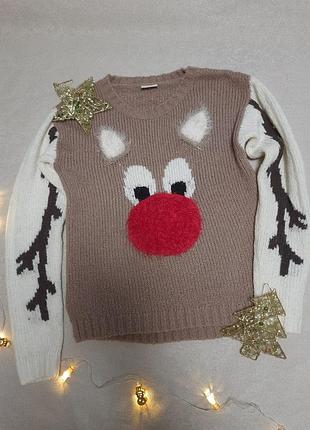 Новорічний светр олень🦌