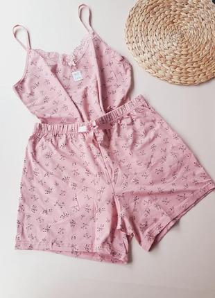 Бавовняна пижамка, р.50-54, комплект для сна, для дома