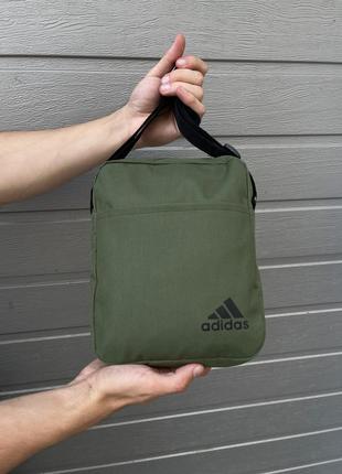 Чоловіча барсетка adidas з тканини брендова сумка через плече адідас7 фото