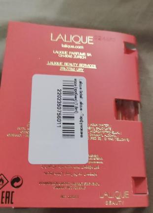 Lalique soleil

пробник (парфюмированная вода) 1.8 мл3 фото