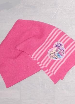 Шарф одинарный вязаный my little pony